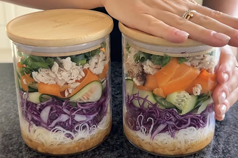 Peanut Chicken Salad Jar